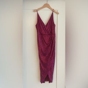 Jonathan Simkhai Magenta Sequin Dress